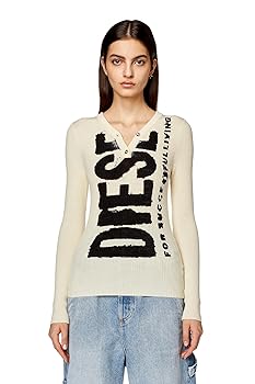 トップス DIESEL Amazon | [Diesel] (ディーゼル) レディース 長袖 ニット ロゴ
